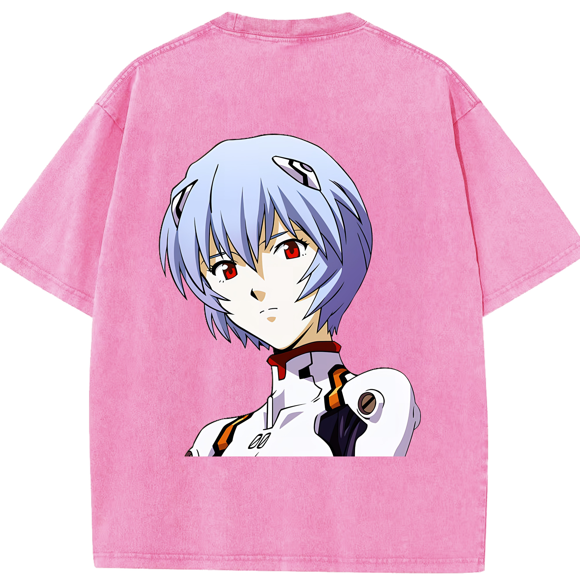 （画像用） EVA 新世紀エヴァンゲリオン 綿100% ヴィンテージ風 半袖Tシャツ（背面プリント）